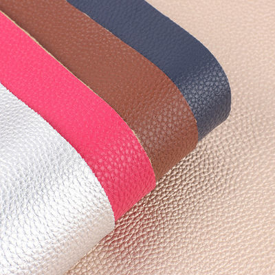 PU Embossed Rexine Litchi Synthetic Leather For Bags Wallpapers Wallets Shoes Notebooks With Faux Leather Material