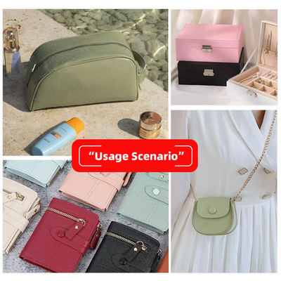 PU Napa Pattern Synthetic Leather Faux Leather Materials for Bag Wallet Decorate Belt Case Box Outdoor Stretch