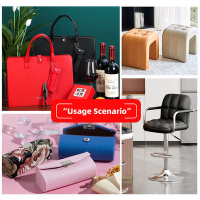 Factory Wholesale PVC 0.6mm Litchi Texture Faux Leather Embossed Artificial Synthetic Leather for Car Seat Bag Foot Decorative