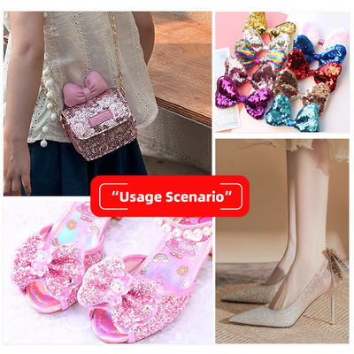 Coarse Glitter PVC Synthetic Leather for Shoe Jewelry Craft Luggage Bag Packaging Boxes Faux Leather Material