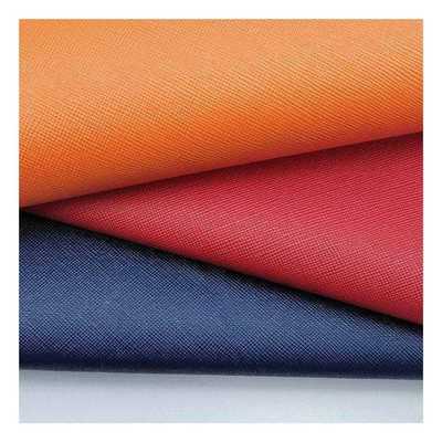 PVC Cross Grain Artificial Synthetic Leather for Wallet Packaging Case Shoes Notebook Leather Fabric