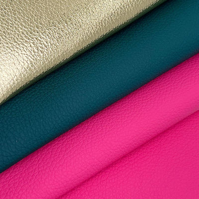 PVC Synthetic Artificial Leather Embossed Litchi Grain Design for Furniture Sofa Decorative Craft Bag Car Cushion