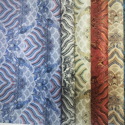 Synthetic PVC Macrame Printed Faux Leather Fabric Film Style for Bag Notebook Phone Shell Decorative & Craft Use for Sofa Well