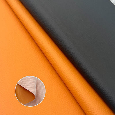PVC Litchi Texture Synthetic Leather Skin-like Feel Faux Leather for Chair Sofa Car Foot Bag Craft