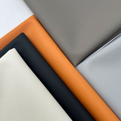 PVC Litchi Texture Synthetic Leather Skin-like Feel Faux Leather for Chair Sofa Car Foot Bag Craft