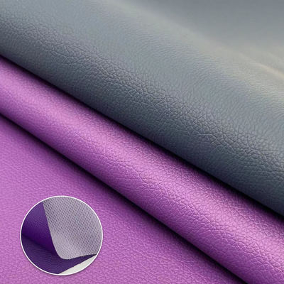 D90 Lychee Embossed Faux Leather Fabric 150CM Wide PVC Artificial Synthetic Leather for Sofa Bag Chair Car Foot Mat Furniture