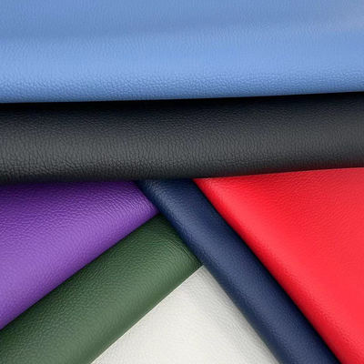 D90 Lychee Embossed Faux Leather Fabric 150CM Wide PVC Artificial Synthetic Leather for Sofa Bag Chair Car Foot Mat Furniture