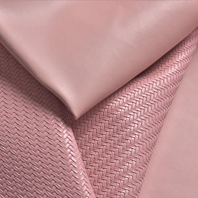 PVC Embossed Woven Pattern Synthetic Artificial Leather for Sofa Bag Chair Car Seat Wallet Decorate Belt Faux Leather Fabric