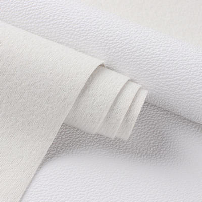 Pvc White Embossed Digital Printing Synthetic Artificial Leather for Bag Notebook Phone Shell Table Mat Faux Leather Fabric