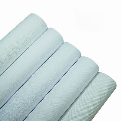 Pvc White Embossed Digital Printing Synthetic Artificial Leather for Bag Notebook Phone Shell Table Mat Faux Leather Fabric