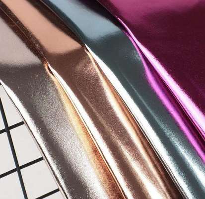 Metal Film PU R61 Sheep Grain Synthetic Leather Clothing Wallet Box Shoes Bag Notebook Faux Leather Fabric