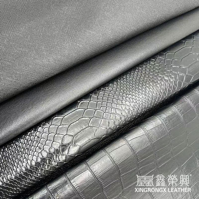 Wholesale Pvc Faux Leather Wallet Box Shoes Notebook Litchi Animal Woven Cross Pattern Artificial Synthetic Leather Fabric