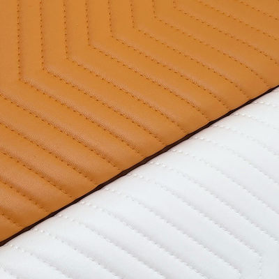 1.8mm Thick PVC Embroidery-Embossed Stripes Synthetic Faux Leather Waterproof Bag Table Mat Shoes Wallet Decorate Belt Sofa