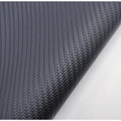 Pvc Mat Woven Grain Patterns Artificial Synthetic Leather Chair Sofa Shoes Car Foot Mat Faux Leather