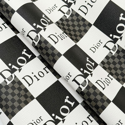Printed PVC Faux Leather Fabric 0.8mm Thick for Bags & Purses
