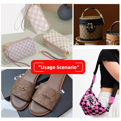 Printed PVC Faux Leather Fabric 0.8mm Thick for Bags & Purses