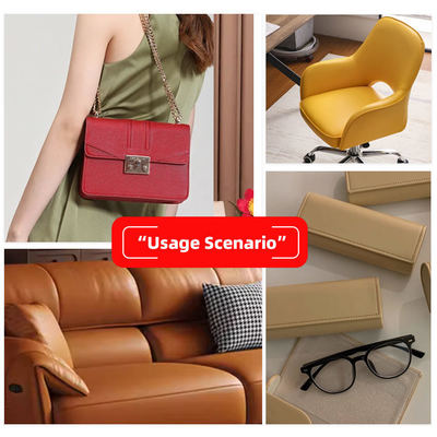 PVC Knitted Leather Fabric 0.6mm Thick for Furniture and Car Upholstery