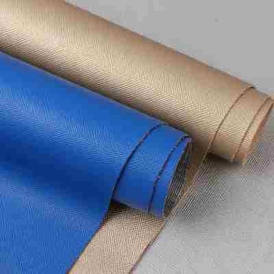 PVC Saffiano Cross Pattern Synthetic Leather for Furniture 54" Wide