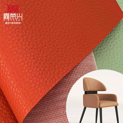 PVC Litchi Grain Artificial Leather for Furniture 54 Inches Wide