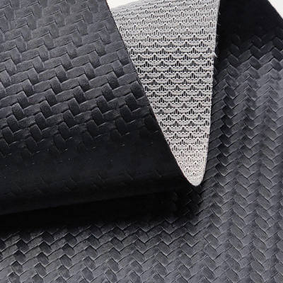 PVC Carbon Fiber Grain Leather for Car Mats and Furniture