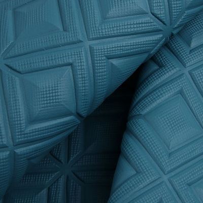 PVC Diamond Rhombus Embossed Style Artificial Synthetic Leather for Car Foot Car Seats Sofa Decorate Bag Faux Leather Fabric
