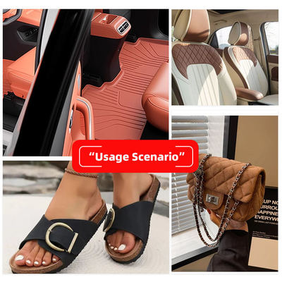 PVC Rhombus Punching Embossed Style Artificial Synthetic Leather for Car Foot Car Seats Sofa Decorate Bag Faux Leather Fabric