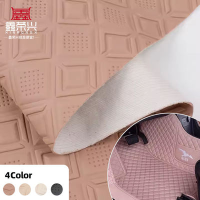 PVC Diamond Punching Embossed Style Artificial Synthetic Leather for Car Foot Car Seats Sofa Decorate Bag Faux Leather Fabric