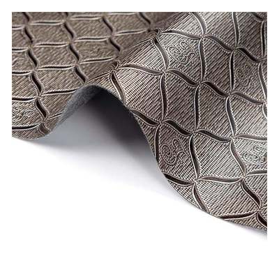 Spot Wholesale Pvc Bright Geometric Pattern Artificial Synthetic Leather Packaging Wallet Box Notebook Faux Leather Fabric