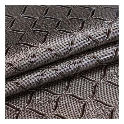 Spot Wholesale Pvc Bright Geometric Pattern Artificial Synthetic Leather Packaging Wallet Box Notebook Faux Leather Fabric