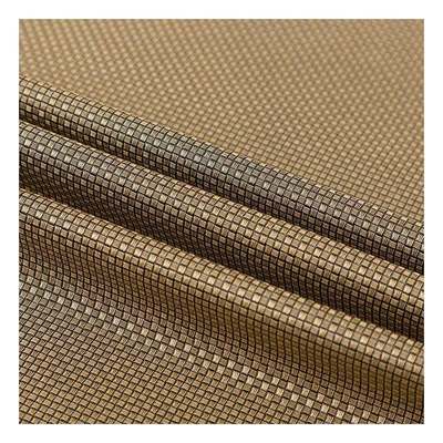 Pvc Metal Pearl Light Color Small Weave Pattern Artificial Synthetic Packaging Wallet Box Shoes Notebook Faux Leather Fabric