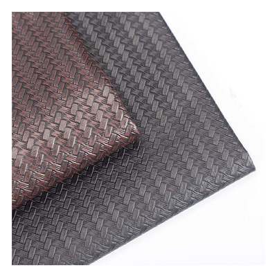 Spot Pvc Oblique Weave Pattern Handbag Upholstery Packaging Wallet Box Shoes Notebook Faux Leather Fabric