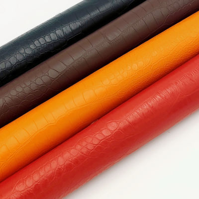 Pvc Crocodile Grain Synthetic Leather Wallet Case Shoes Notebook Leather Fabric