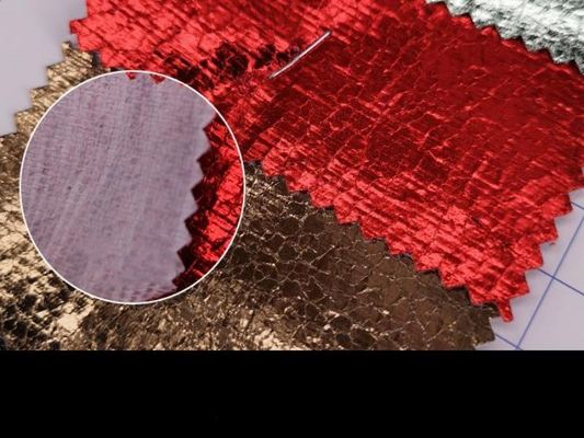 PVC Crocodile Grain Synthetic Leather Fabric Embossed Waterproof Stretch for Wallet Shoes Notebook Sofa Bag Furniture Use