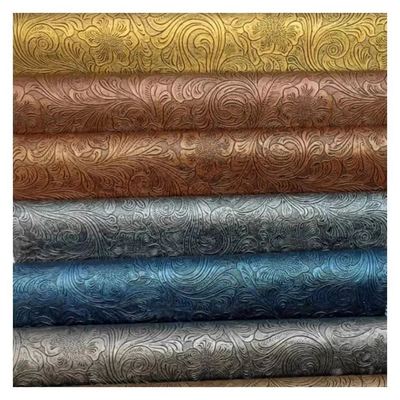 Embossed PVC Flower Pattern Synthetic Leather for Wallet Boxes Shoes Notebooks Decorative Bags-Durable Faux Leather Materials