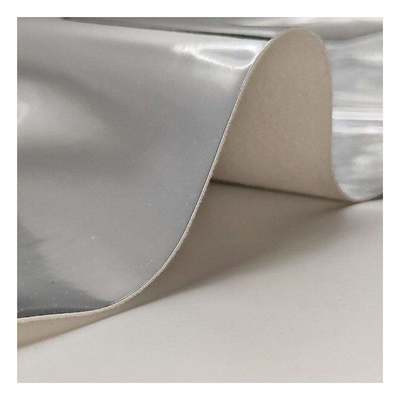 High Quality Synthetic Faux Shoes Handbag Notebook Leather Pu Rainbow Holographic Metallic Colorful Mirror Leather Fabric