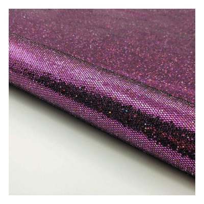 Wholesale Mesh Glitter Fabric Synthetic Artificial Faux Leather Shoes Phone Shell Vanity Case Handbag Notebook Leather Fabric
