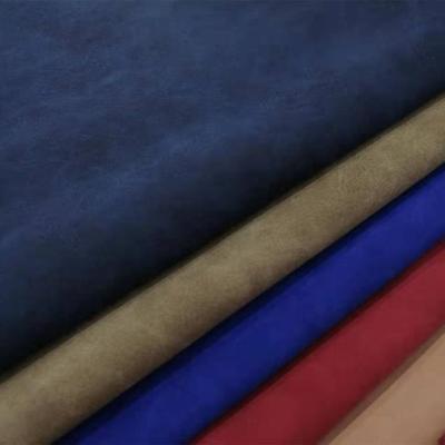 PU Nubuck Leather Synthetic Leather Fabric Imitation Cotton Bottom Shoes Bags Notebook Fabric Spot Wholesale