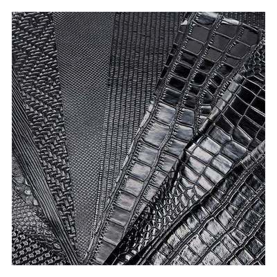 High-gloss Pattern Pvc Synthetic Leather Animal Pattern Shoes Bags and Bags Faux Leather Fabric