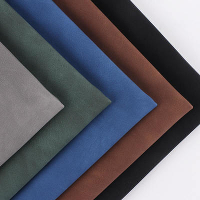 PU Two-tone Frosted Sheepskin Nubuck Grain Synthetic Leather Bag Shoes Wallet Decorate Notebooks Case Faux Leather Fabric