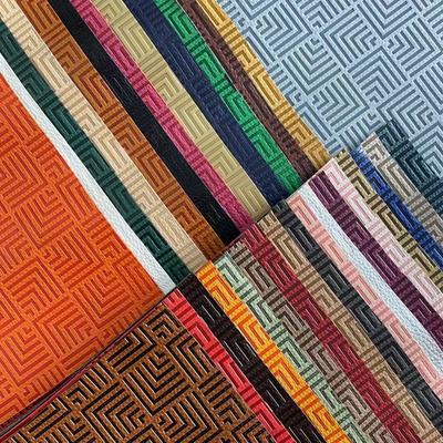 Customize PU Vinyl Fashion Color Change Embossed Synthetic Leather for Shoe Bag Table Mat Faux Leather Fabric