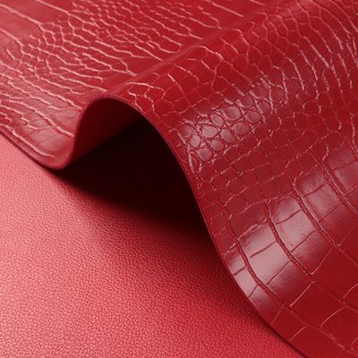 1.8mm Thickness PVC Leather with Crocodile Grain Abrasion-Resistant and Water Resistant for Bags and Shoes
