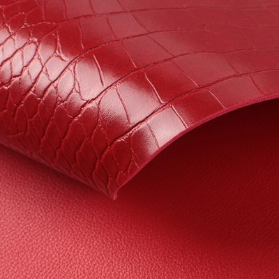 1.8mm Thickness PVC Leather with Crocodile Grain Abrasion-Resistant and Water Resistant for Bags and Shoes