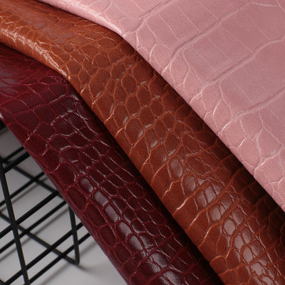 PVC Leather Faux Leather Fabric with Animal Pattern 137cm Width and Double Brushed Backing