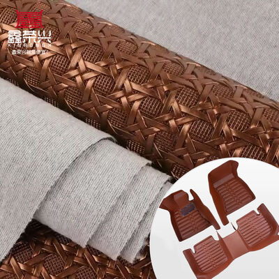 PVC Shiny Embossed Nest Pattern Synthetic Artificial Leather Fabric for Car Seats Footbags Sofas Furniture