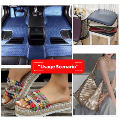 PVC Shiny Embossed Nest Pattern Synthetic Artificial Leather Fabric for Car Seats Footbags Sofas Furniture