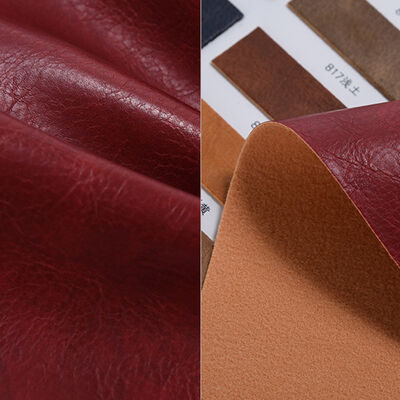 PVC Oily Wax Shinning Tanned Artificial Synthetic Leather for Bag Shoes Sofa Chair Wallet Decorate Belt Faux Leather Fabric