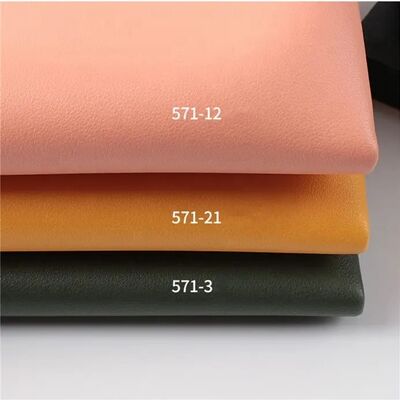 ECO 160cm Wide PVC Cowhide Pattern Double Faced Different Color Artificial Synthetic Leather Shoes Table Mat and Bags Fabric