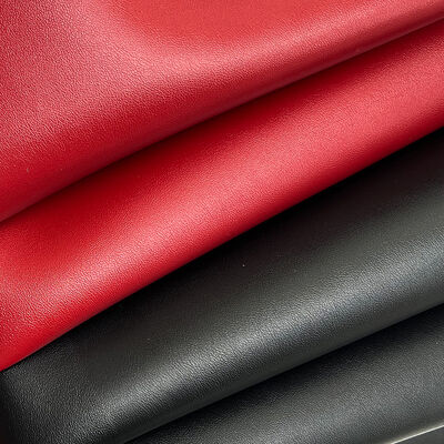 PVC Lamb Grain Double Face Synthetic Artificial Leather Stretchy Waterproof Materials for Bag Table Mat Belt Decorate Faux