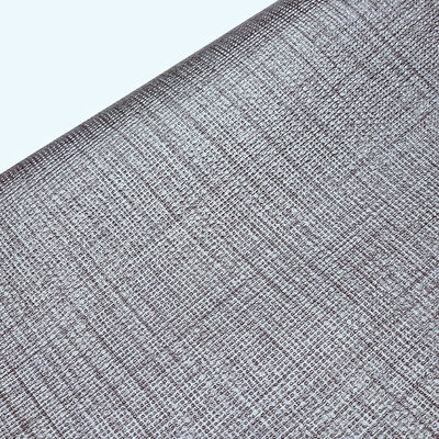 Pvc Matting Woven Grain Patterns Artificial Synthetic Leather for Decorate Chair Table Mat Packaging Box Faux Leather