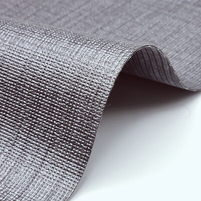 Pvc Matting Woven Grain Patterns Artificial Synthetic Leather for Decorate Chair Table Mat Packaging Box Faux Leather